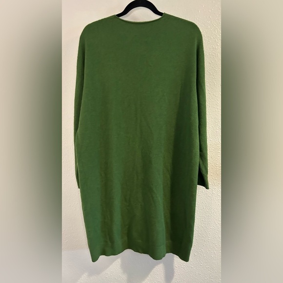 Green V-Neck Made In Italy Sweater Dress Size XL - Picture 3 of 5